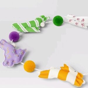 Easter Bunny Garland By Threshold, Spring Garland Pom Poms, Cotton